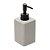 Kit Banheiro Cerâmica 3 Peças Granilite Quadratto Dispenser - Imagem 2