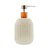 Porta Sabonete Liquido Banheiro Lavabo Cerâmica 430ml Lines - Imagem 4