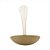 Concha Aço Inox Molhos Sopas 19cm Positano De Servir Dourado - Imagem 2
