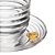 Xícara Com Pires Little Bee 200ml Cristal Grosso Abelha Chá - Imagem 4