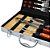 Kit Churrasco 17 Peças Gourmet Garfo e Faca Madeira E Maleta - Imagem 3