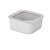 Pote Quadrado Cerâmica Tampa Vidro Vai Ao Forno 900ml Fika - Imagem 2