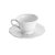 Conjunto 6 Xicaras de Cha Porcelana Pires Alto Relevo 200ml - Imagem 3