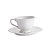 Conjunto 6 Xicaras de Cha Porcelana Pires Alto Relevo 200ml - Imagem 4