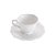Conjunto 6 Xicaras de Cha Porcelana Pires Alto Relevo 200ml - Imagem 2