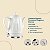 Chaleira Elétrica Porcelana Elegance 220V 1,8L Clássica Branca - Imagem 2