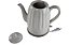 Chaleira Elétrica Porcelana Elegance 220V 1,8L Clássica Branca - Imagem 4