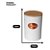 Porta Café Canister Com Tampa Bambu Pote Mosaic Aço 300g - Imagem 2