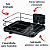 Escorredor de Louças 11 Pratos com Calha e Porta Talheres Preto Ônix - Imagem 4