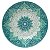 Prato Raso Mandala Azul - 27cm - Imagem 1