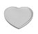 Prato Decorativo Coração Branco Basic - Médio - Imagem 1