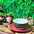 Bowl de Cerâmica Xadrez Vermelho e Verde 14cm - Imagem 2