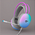 Headset Havit H2037D P2 PC/USB RGB Branco - Imagem 1