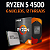 PC Gamer Completo Ryzen 5 4500 | RX 580 8GB | 16GB RAM | SSD 480GB | Monitor 27” 165Hz - Imagem 3