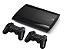 Console PS3 Super Slim 250GB Console PS3 Slim Desbloqueado - 16 Mil jogos Jogos e 2 controleS - Seminovo - Imagem 1