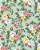 Papel de parede Floral com fundo Verde - Imagem 1