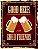Placa Decorativa Vintage Beer And Friends 24x31cm - Imagem 1