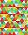 Papel de Parede Geométrico Triângulos Coloridos - Imagem 1