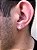 Brinco Masculino Feminino de Prata 925 Zirconia Cúbica Redondo 6 mm - Imagem 3