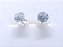 Brinco Masculino Feminino de Prata 925 Zirconia Cúbica Redondo 6 mm - Imagem 1