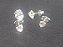 Kit 2 Pares de Brinco Feminino Prata 925 Ponto de Luz Coração 4 e 6 mm - Imagem 4
