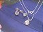 Conjunto Feminino de Colar e Brinco Prata Pura 925 Zircônia Redondo - Imagem 5