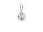 Pingente Prata 925 Feminino Ponto Luz Redondo Zirconia 6 mm - Imagem 1