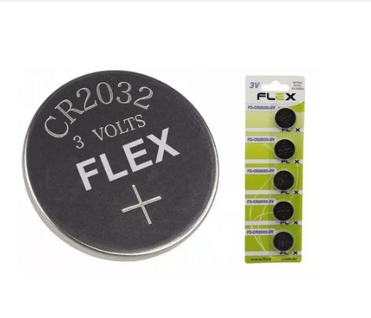 Bateria Botão Cart. 5pçs Flex Fx-Cr2032 - Imagem 2