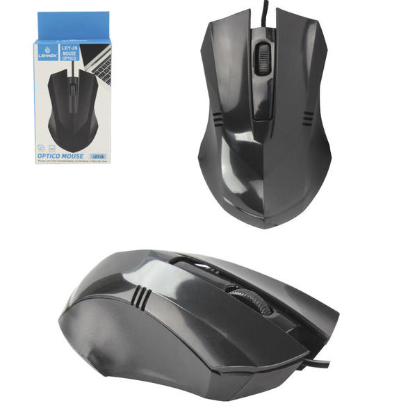 Mouse Para Computador Com Fio Usb Ley-26 - Imagem 2