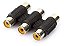 Conector 3 Rca Femea + 3 Rca Femea LE-5583 - Imagem 1