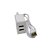 Carregador Para Celular C/2 Entrada Usb e Cabo Micro Usb V8 LE-488 Micro - Imagem 3