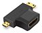 Conector Hdmi Femea P/ Mini/Micro Hdmi Macho LE-5536 - Imagem 2