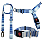 KIT ANTI PUXÃO - LISTRAS AZUL - Imagem 1