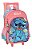 Mochila Escolar Rodinha Lilo Stitch - Salmão - Imagem 1