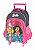 Mochila de Rodinhas com Led Barbie e Amiga Rosa Luxcel - Imagem 1