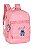Mochila Costa Stitch Quadriculada Rosa Luxcel - Imagem 1