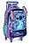 Mochila Alça e Rodas Stitch Relevo 3D Roxa Luxcel - Imagem 1
