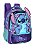 Mochila Escolar Costas Stitch Relevo 3D Roxa Luxcel - Imagem 1