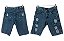 Bermuda Masculina Jeans Wear Rasgada 100% Algodão - Imagem 3
