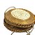 Bolsa Redonda de Capim Dourado com Centro de Palha Clara - Imagem 2