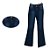 Calça Feminina Flare Jeans Escuro Cintura Média - Imagem 3