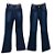 Calça Feminina Flare Jeans Escuro Cintura Média - Imagem 2