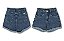 Short Jeans Prime Lavado com Barra Dobrada Externa 100% Algodão - Imagem 1