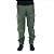 Calça de pesca Mar Negro Lisa Verde 54 c/ ziper joelho - Imagem 1