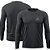 Camiseta Mar Negro c/ Luvinha basica masc cinza escuro G1 - Imagem 1