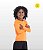Camiseta Infantil Protecao Solar UV50+ Unissex 10Snugg Laranja Neon - Imagem 1