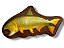 Peixe Dourado de Parede de Resina Ornamental - Imagem 1