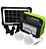 Lanterna WS-767 * LED, com carregador a energia solar, USB, iluminação lateral, JWS. - Imagem 1