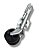 Pedestal roda telescopica dupla reboque 6 pol 1500 Libras - Imagem 1