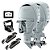 Parelha Motor de popa Yamaha 200 HP 4 Tempos NST2X 25 Pol. Branco Elétrico com Comando Top Duplo Eletrônico e Direção Eletro Hidráulica acoplada -  Preço pessoa física - Imagem 1